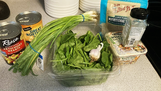 Recipe Ingredients on counter 