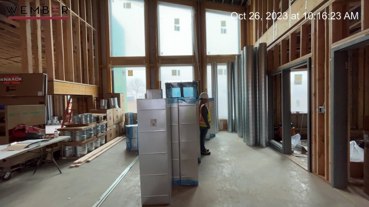 Interior construct of a library