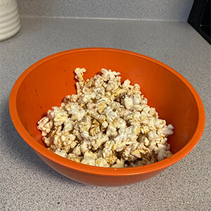 Popcorn in a bowl