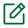 Note-pencil-icon-green outline
