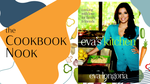 Cookbook Nook Logo with Eva's Kitchen book cover
