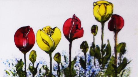 Joan Utley tulips painting