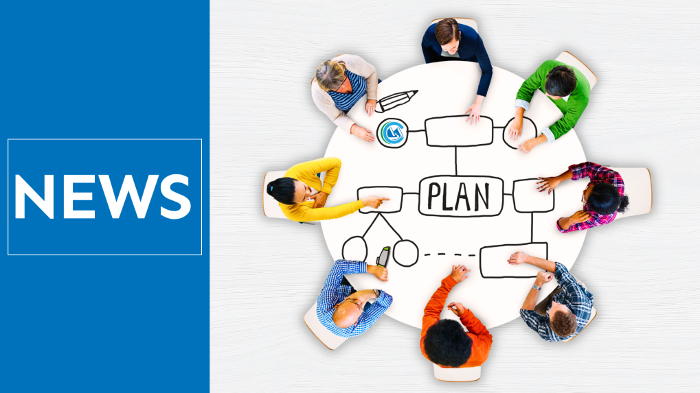 Graphic promoting the Clearview Library District's 2027–2032 Strategic Plan community survey. The image features a diverse group of community members beneath the headline "The Future Starts With Your Story" and invites residents to help shape the next chapter of their library by sharing what matters most to them.