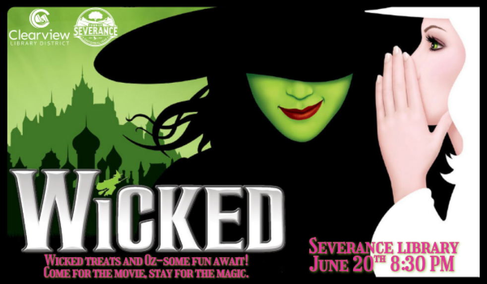 Outdoor Movie Night Wicked Witch and woman whispering in her ear