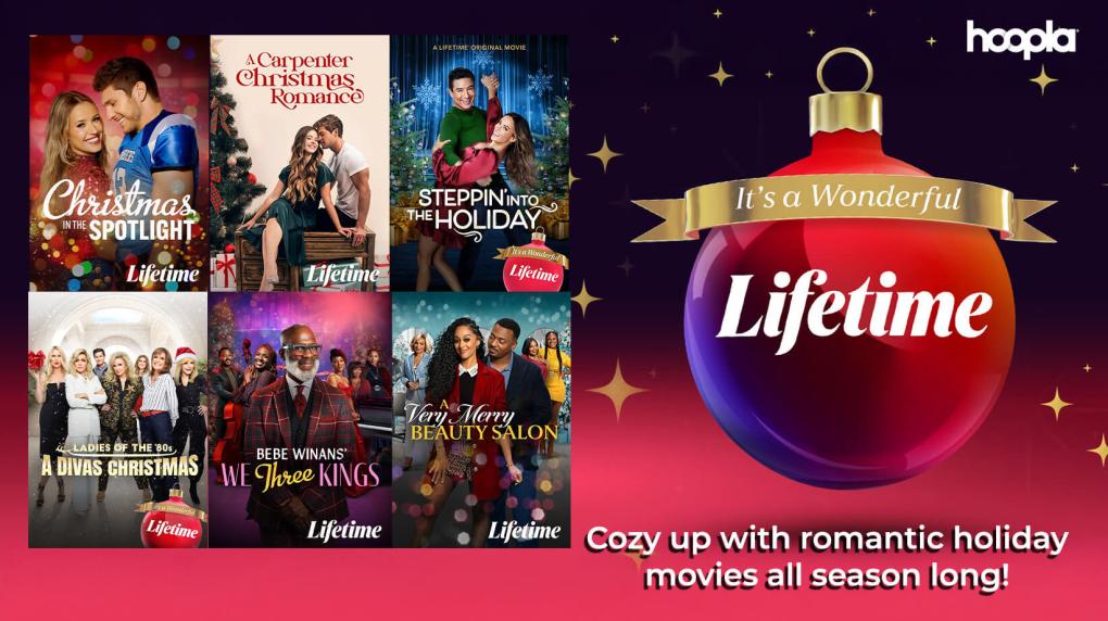 Holiday movie covers on Lifetime