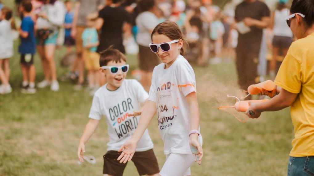 Kids playing outside