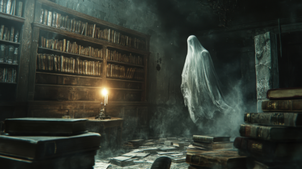 Ghost in a library